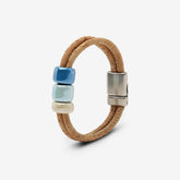 Bracelet in Natural Cork with Ceramics Beads